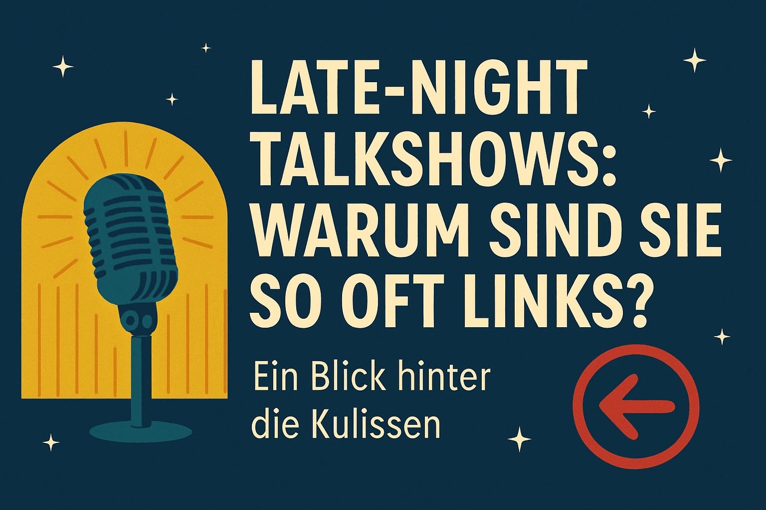 Late-Night Talkshows: Warum sind sie so oft links? Ein Blick hinter die Kulissen
